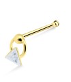 Dangling Triangle Bone Nose Stud NSKD-798